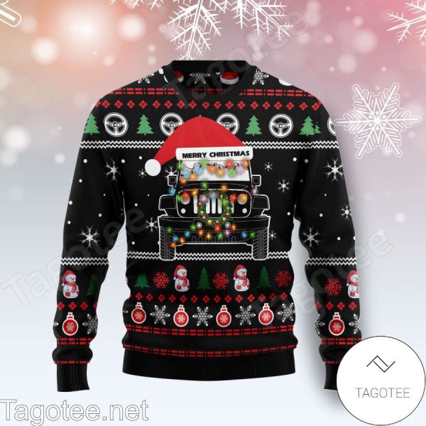 Limited 2025 Jeep Merry Christmas Xmas Ugly Christmas Sweater