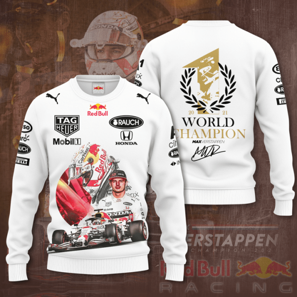 Max Verstappen World Champion Redbull White 3D Shirt, Hoodie - Hot Sale 2025 - Image 4