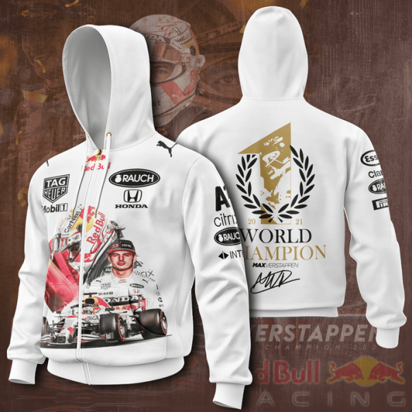 Max Verstappen World Champion Redbull White 3D Shirt, Hoodie - Hot Sale 2025