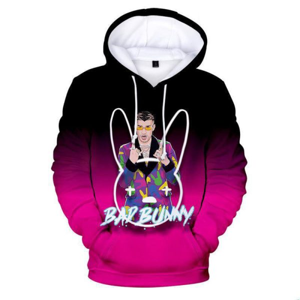 3D Hoodie Bad Bunny Sweatshirt Tshirt Limited Edition 2025