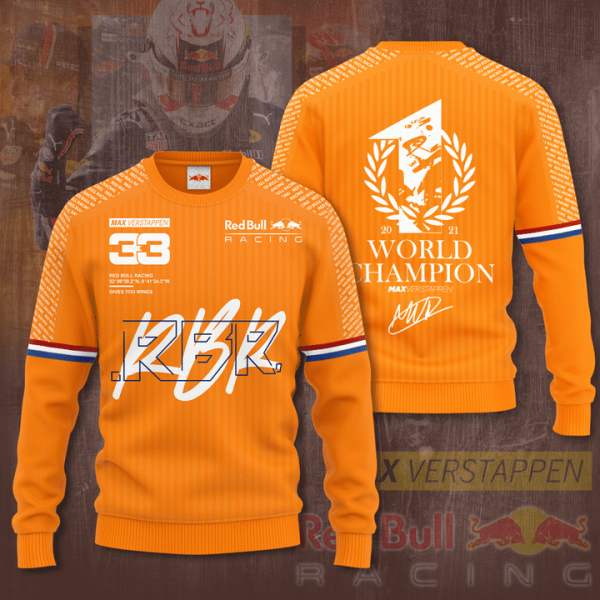 Redbull Racing F1 World Champion Max Verstappen Orange 3D Shirt, Hoodie - Hot Sale 2025 - Image 4