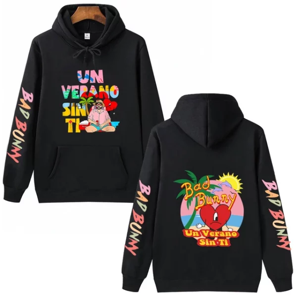 3D Hoodie Bad Bunny Sweatshirt Tshirt Limited Edition 2025 - Image 2