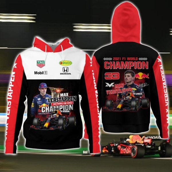 World Champion 2021 F1 Max Verstappen 3D Shirt, Hoodie - Hot Sale 2025 - Image 3