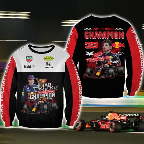 World Champion 2021 F1 Max Verstappen 3D Shirt, Hoodie - Hot Sale 2025 - Image 4