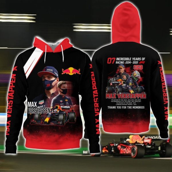 World Champion 7 Incredible Years F1 Max Verstappen 3D Shirt, Hoodie - Hot Sale 2025 - Image 3
