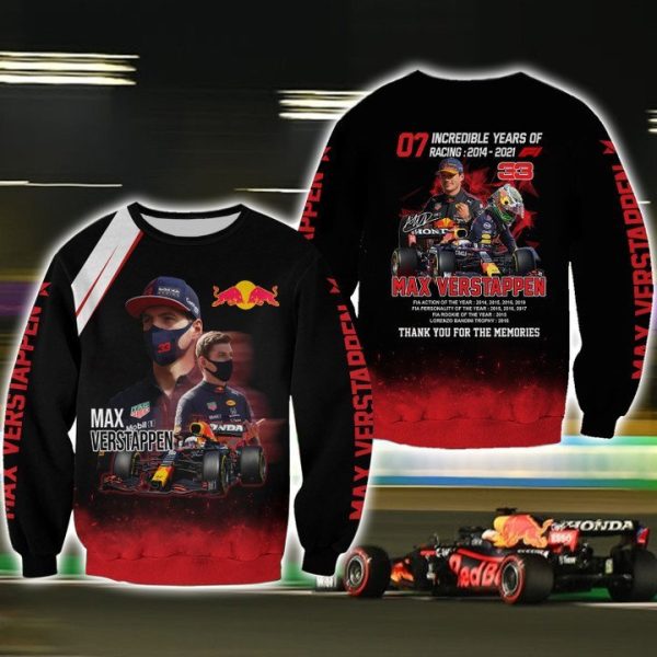 World Champion 7 Incredible Years F1 Max Verstappen 3D Shirt, Hoodie - Hot Sale 2025 - Image 4