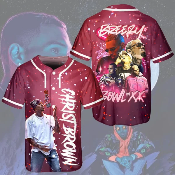 Chris Brown Breezy Bowl XX Baseball Jersey