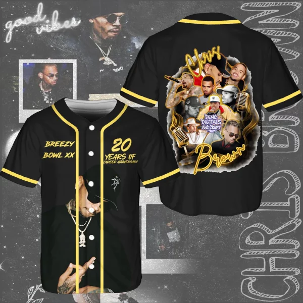 Chris Brown Breezy Bowl XX Baseball Jersey