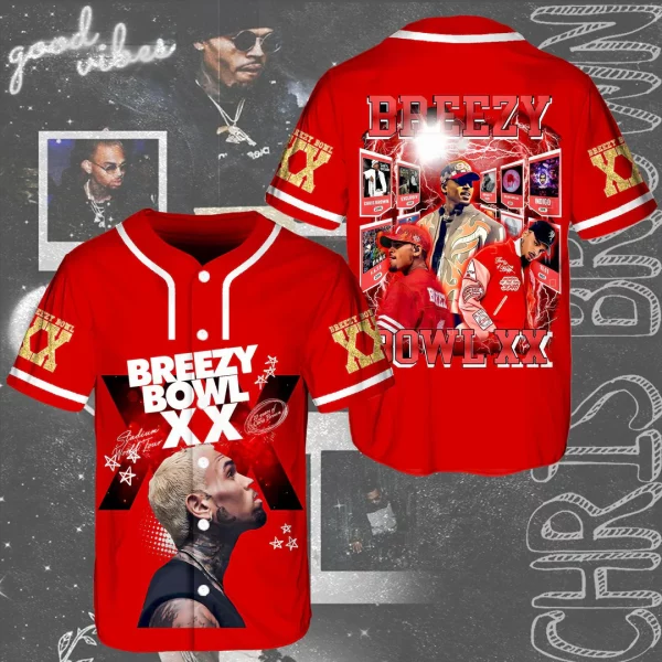 Chris Brown Breezy Bowl XX Baseball Jersey