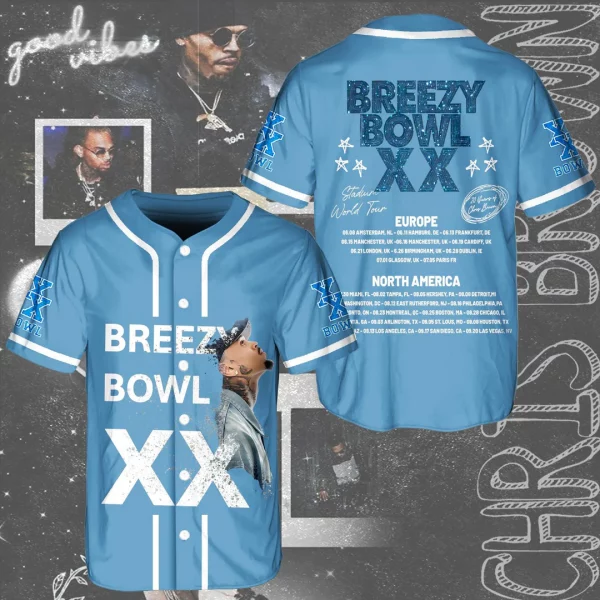 Chris Brown Breezy Bowl XX Baseball Jersey