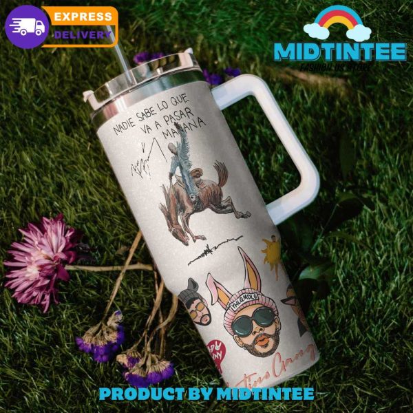 Bad Bunny Stanley Tumbler Cup 40oz With Handle - Image 2