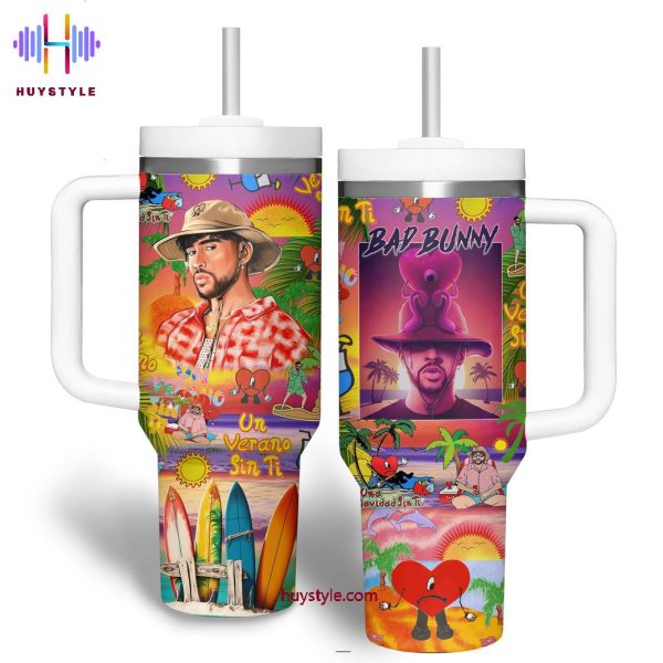 Bad Bunny Stanley Tumbler Cup 40oz With Handle