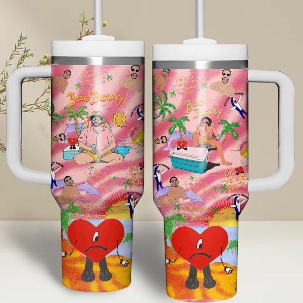 Bad Bunny Stanley Tumbler Cup 40oz With Handle