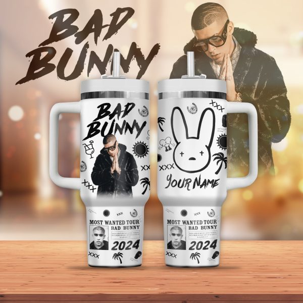 Bad Bunny Stanley Tumbler Cup 40oz With Handle
