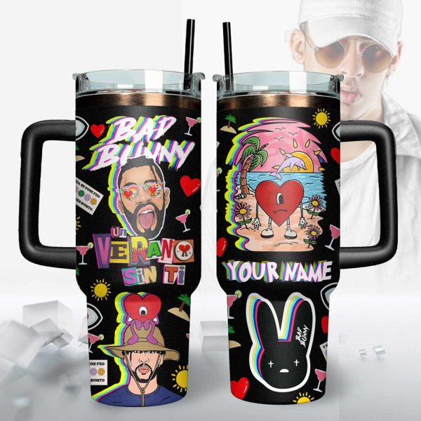 Bad Bunny Stanley Tumbler Cup 40oz With Handle