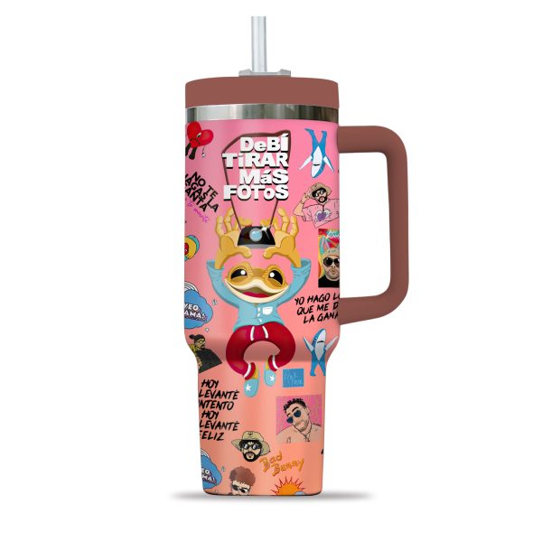 Bad Bunny Stanley Tumbler Cup 40oz With Handle - Image 2