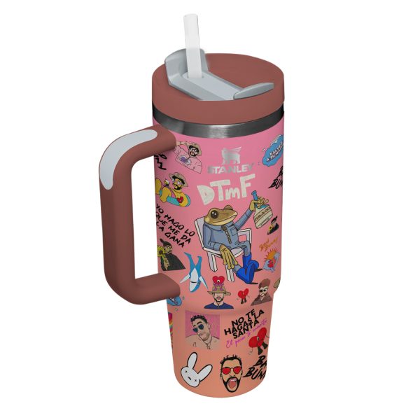 Bad Bunny Stanley Tumbler Cup 40oz With Handle - Image 3