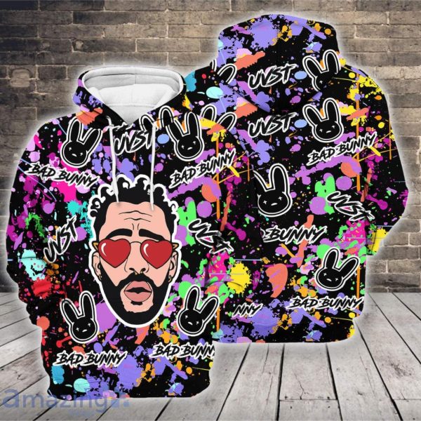 3D Hoodie Bad Bunny Sweatshirt Tshirt Limited Edition 2025