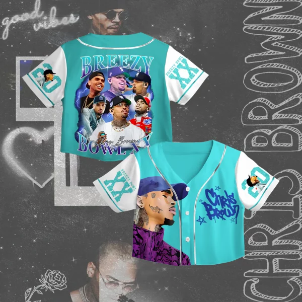Chris Brown Tour Crop Top Jersey