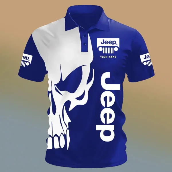 Jeep Lover Polo Shirt 6K0d - Image 2