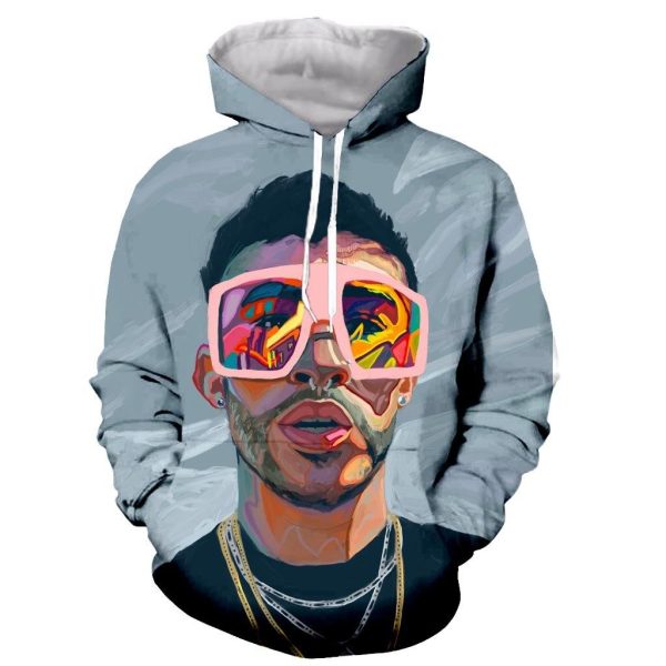 3D Hoodie Bad Bunny Sweatshirt Tshirt Limited Edition 2025