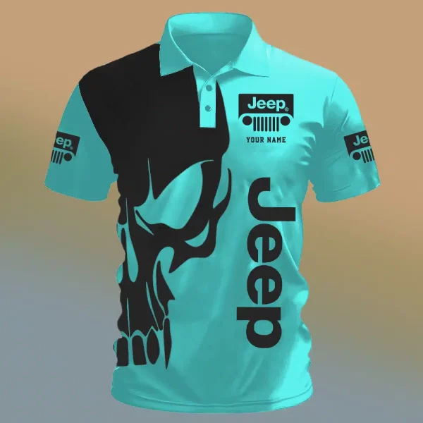 Jeep Lover Polo Shirt 6K0d - Image 7