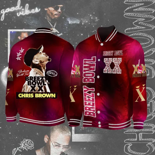 Chris Brown Breezy Bowl XX Shoulder Baseball Jersey