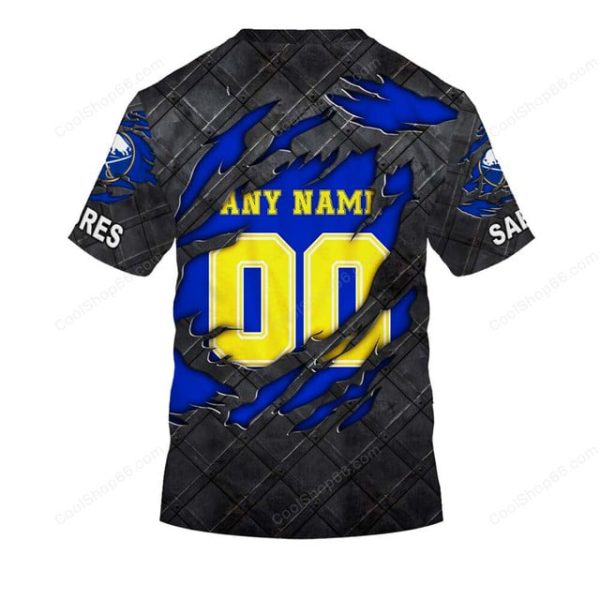 Buffalo Sabres Black Metal Design Shirt Hoodie 2025 - Image 7