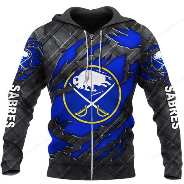 Buffalo Sabres Black Metal Design Shirt Hoodie 2025 - Image 2