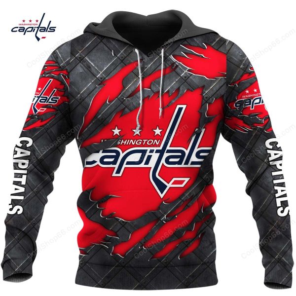 Washington Capitals Black Metal Design Shirt Hoodie 2025