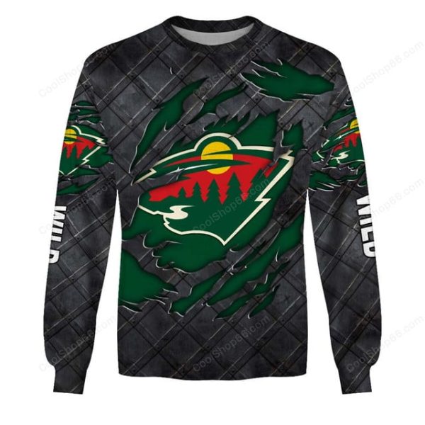 Minnesota Wild Black Metal Design Shirt Hoodie 2025 - Image 4