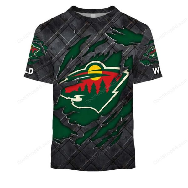 Minnesota Wild Black Metal Design Shirt Hoodie 2025 - Image 6