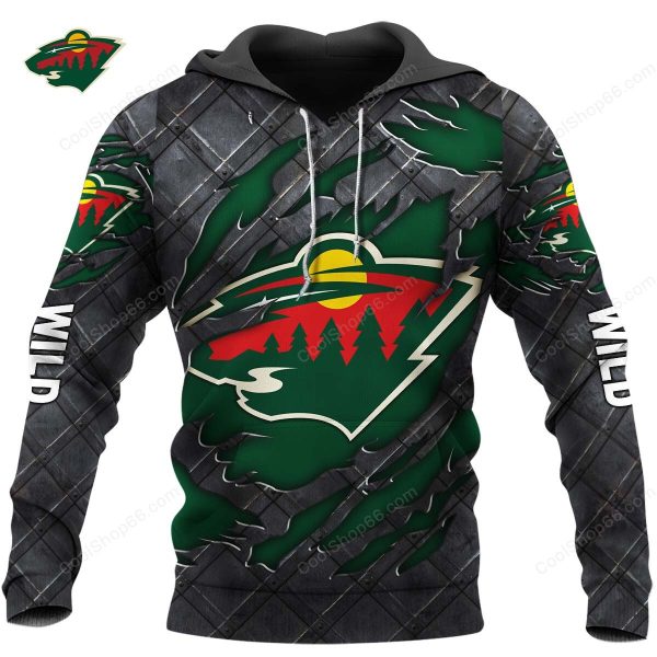Minnesota Wild Black Metal Design Shirt Hoodie 2025