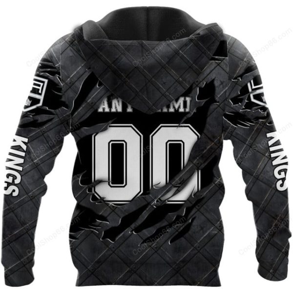 Los Angeles Kings Black Metal Design Shirt Hoodie 2025 - Image 3