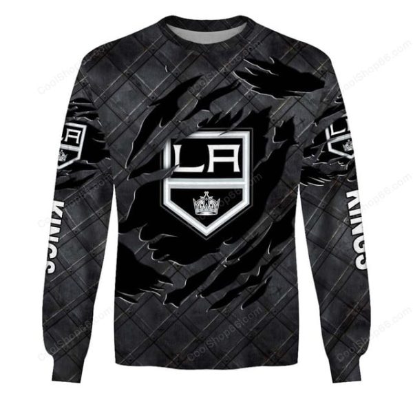 Los Angeles Kings Black Metal Design Shirt Hoodie 2025 - Image 4