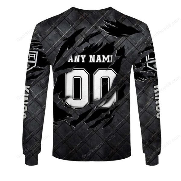 Los Angeles Kings Black Metal Design Shirt Hoodie 2025 - Image 5