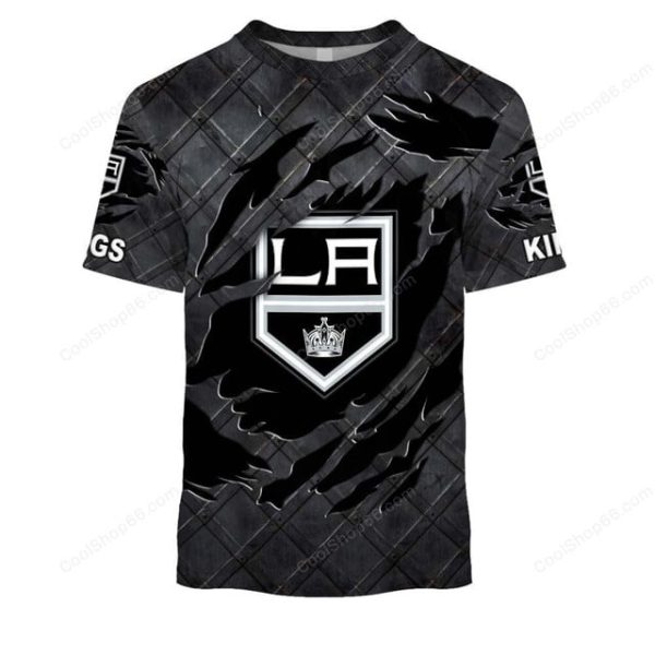 Los Angeles Kings Black Metal Design Shirt Hoodie 2025 - Image 6