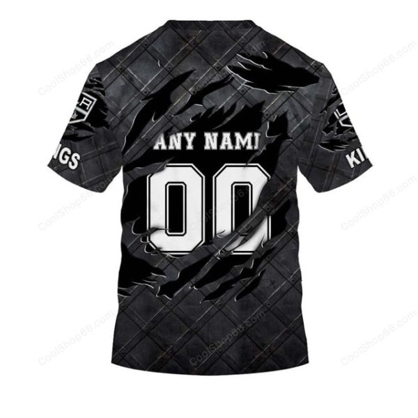 Los Angeles Kings Black Metal Design Shirt Hoodie 2025 - Image 7