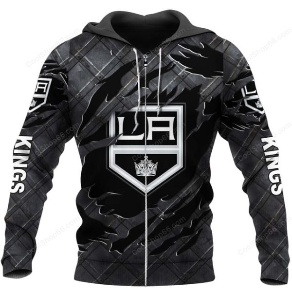Los Angeles Kings Black Metal Design Shirt Hoodie 2025 - Image 2