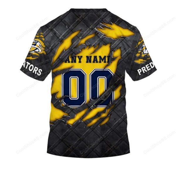 Nashville Predators Black Metal Design Shirt Hoodie 2025 - Image 7