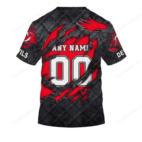 New Jersey Devils Black Metal Design Shirt Hoodie 2025 - Image 7