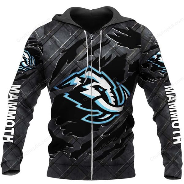 Utah Mammoth Black Metal Design Shirt Hoodie 2025 - Image 2