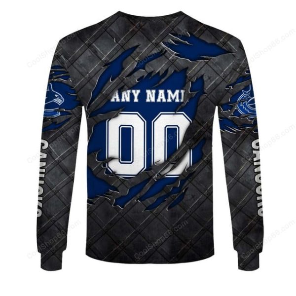 Vancouver Canucks Black Metal Design Shirt Hoodie 2025 - Image 5