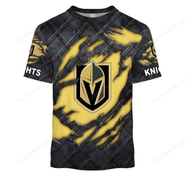 Vegas Golden Knights Black Metal Design Shirt Hoodie 2025 - Image 6