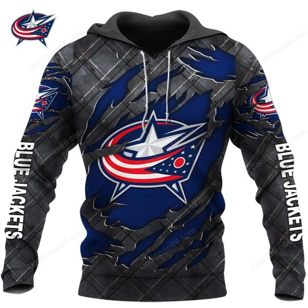 Columbus Blue Jackets Black Metal Design Shirt Hoodie 2025