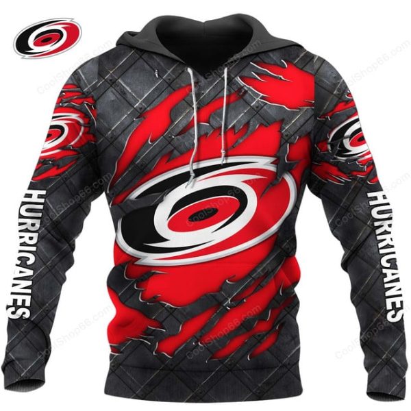 Carolina Hurricanes Black Metal Design Shirt Hoodie 2025