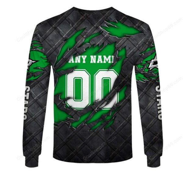 Dallas Stars Black Metal Design Shirt Hoodie 2025 - Image 5