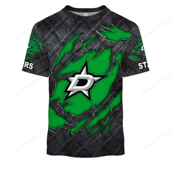 Dallas Stars Black Metal Design Shirt Hoodie 2025 - Image 6