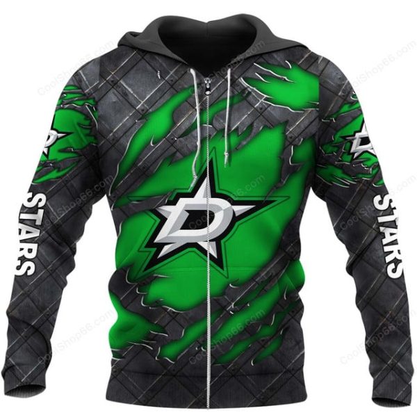 Dallas Stars Black Metal Design Shirt Hoodie 2025 - Image 2
