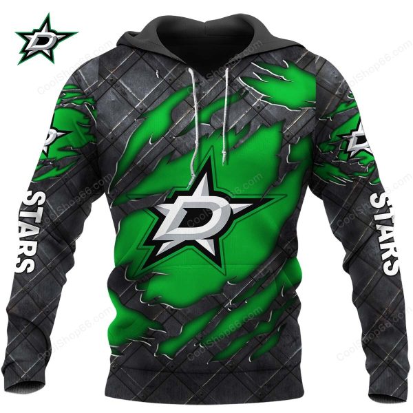 Dallas Stars Black Metal Design Shirt Hoodie 2025